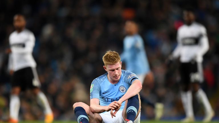 De Bruyne has struggled with injuries this season