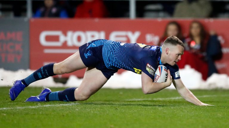 Liam Marshall showed exceptional pace to finish off his interception-try 