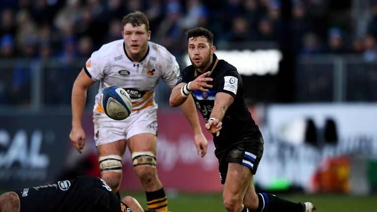 Max Green notched Bath's opening points of the match with an eighth-minute try
