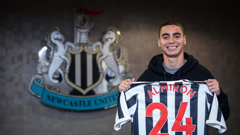 Miguel Almiron is Newcastle's new club-record signing