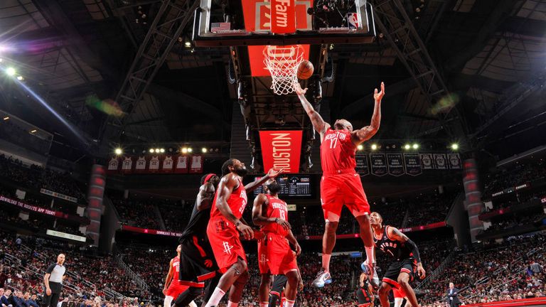 Highlights of the Toronto Raptors' visit to the Houston Rockets in Week 15 of the NBA
