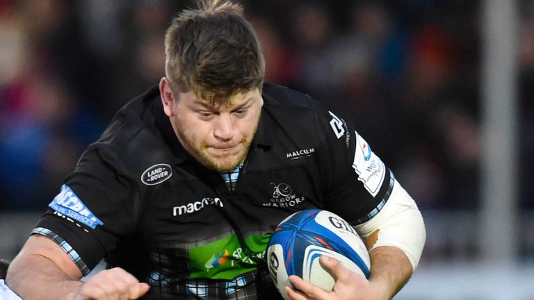 Glasgow prop Oli Kebble scored a try and impressed as the Warriors beat Scarlets on Sunday
