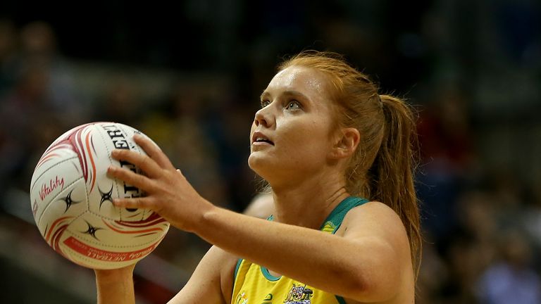Stephanie Wood of Australia in action