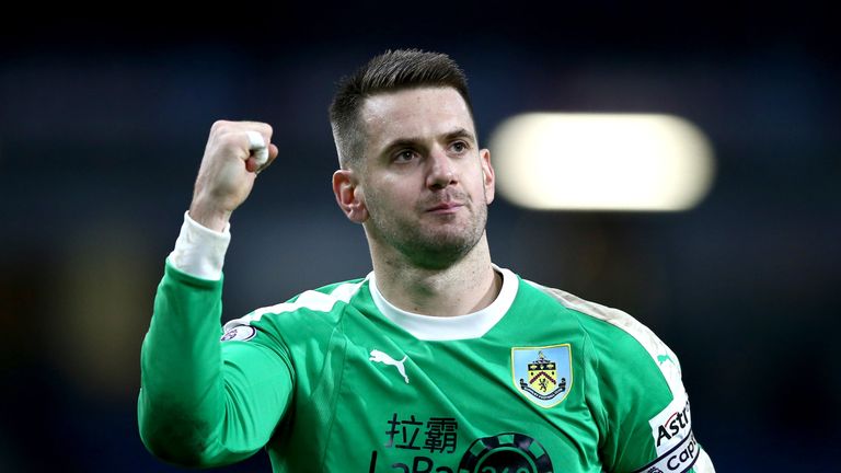 Tom Heaton's last cap for England came in a 3-2 defeat to France in June 2017