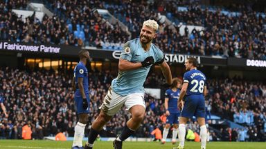 Sergio Aguero scored a hat-trick against Chelsea