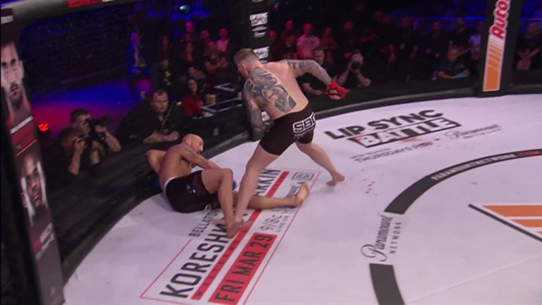 Conor McGregor's team-mate Charlie Ward knocked out Jamie Stephenson in just over 30 seconds