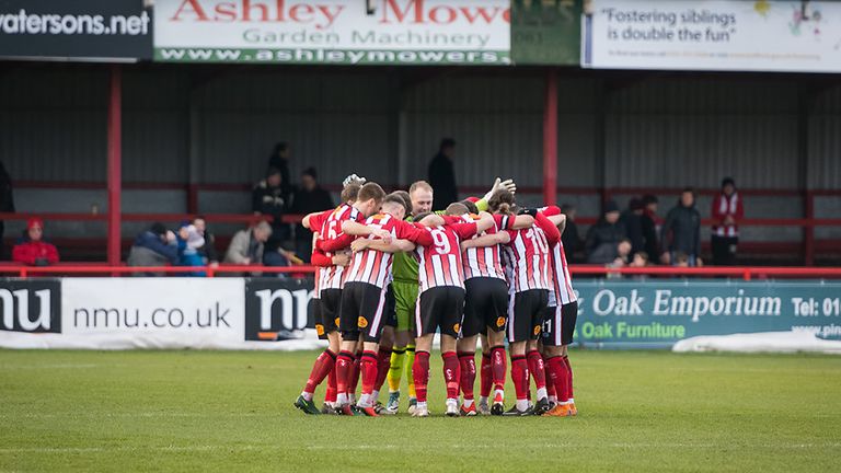 Altrincham are riding high in the National League North play-off spots, having only been promoted last season (image: Michael Ripley Photography)