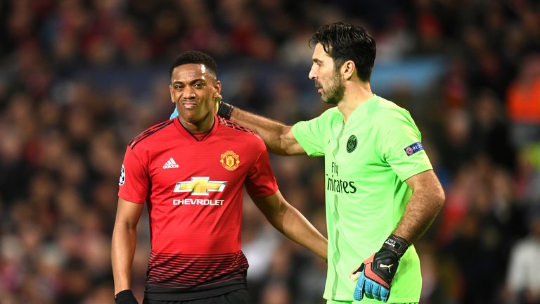 Anthony Martial substituted against PSG