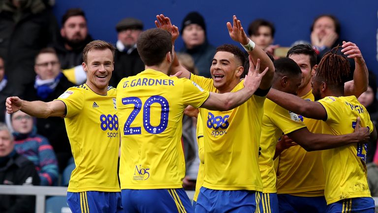 Che Adams scored a hat-trick in the first half