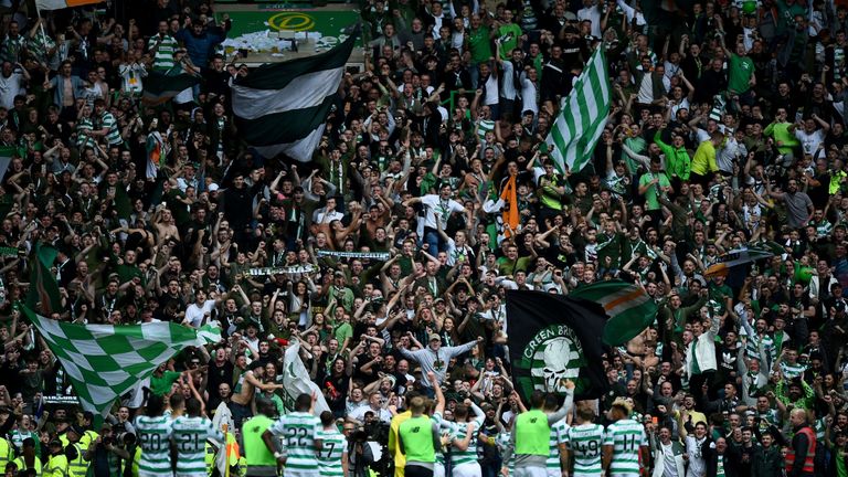 Thousands of Celtic fans arrived in Valencia ahead of their Europa Leauge game despite only 2,500 of them having tickets