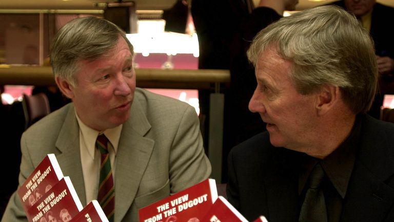 Eric Harrison (right) worked under Sir Alex Ferguson at Manchester United