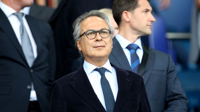 El accionista mayoritario del Everton Farhad Moshiri 