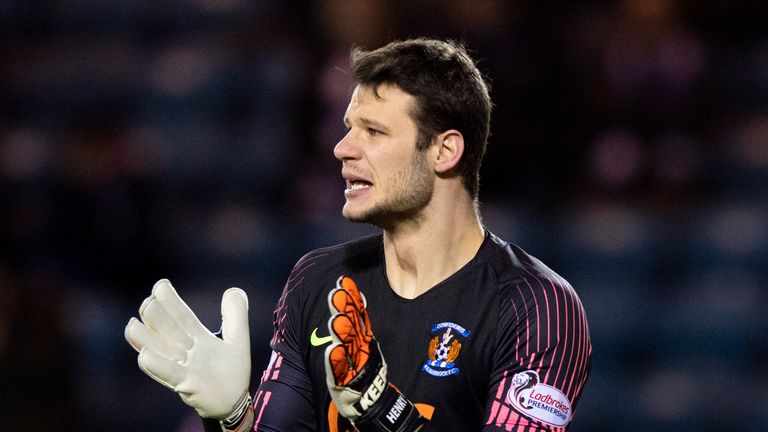 Daniel Bachmann saved a penalty as Kilmarnock earned a replay against Rangers