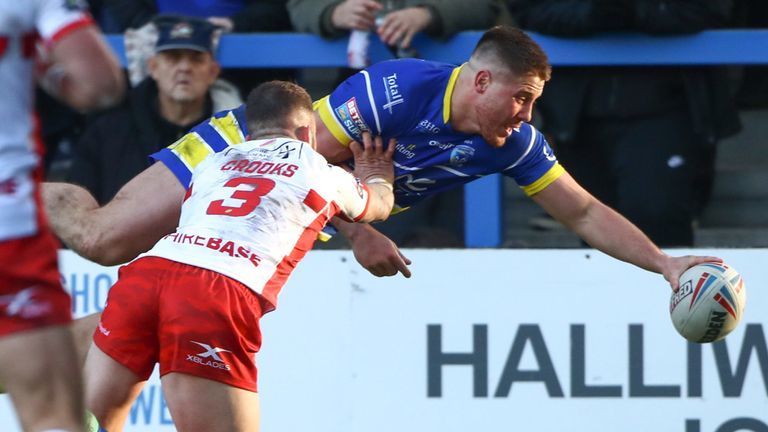 Tom Lineham was among the try scorers as Warrington picked up their second Super League win of 2019