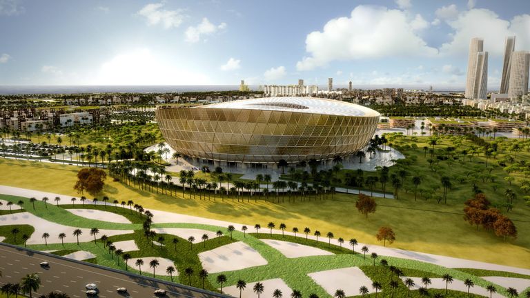 Artist's impression of Lusail Stadium, which will host the 2022 World Cup final