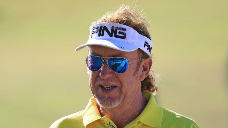 Jimenez is well known for his signature dance after every ace and hole-out