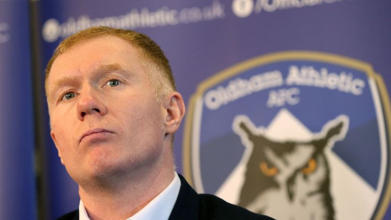 Paul Scholes Appointed Manager Of Oldham Athletic Football News Sky 