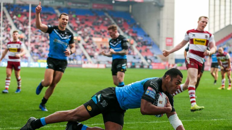 Highlights of Hull FC's thrilling Golden Point win over Wigan at the DW Stadium.