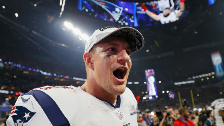 Rob Gronkowski ganó tres Super Bowls con los Patriots