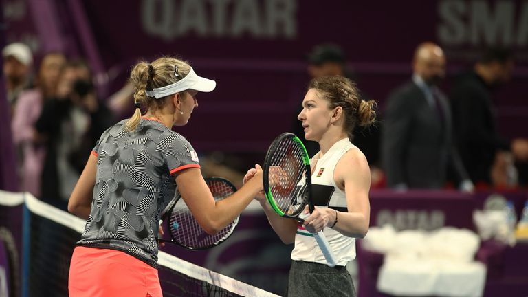 Halep and Mertens to meet in final of WTA Qatar Open