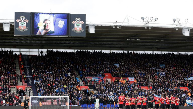Image result for Southampton fans appearing to mock death of Emiliano Sala