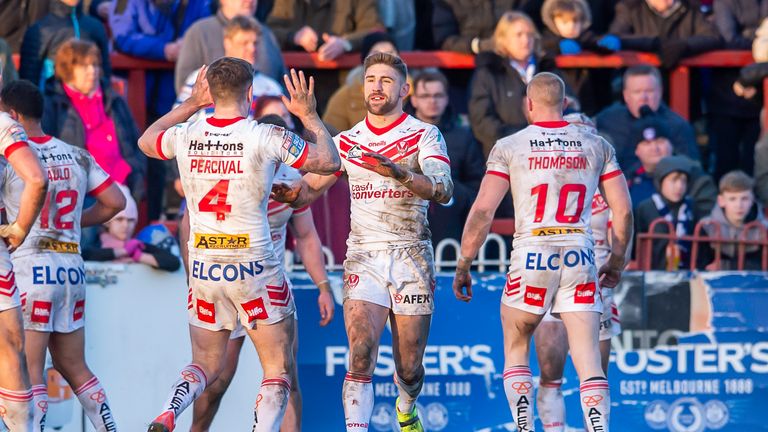 St Helens secured victory with a late try