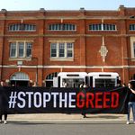 Fulham fans protest against ticket prices for Man City game