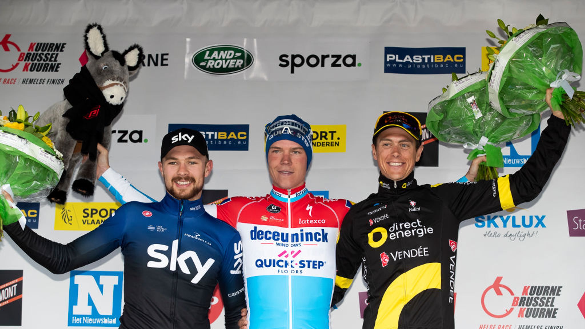 Team Skys Owain Doull second behind Bob Jungels at Kuurne-Brussels-Kuurne Cycling News Sky Sports