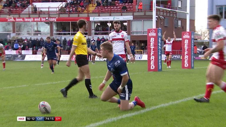 Highlights from the Betfred Super League fixture between Hull KR and Catalans Dragons