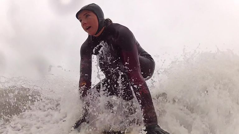 Lucy Campbell is pursuing her dream of winning Olympic gold in surfing