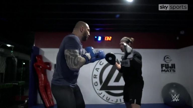 Watch a fiercely-motivated Animal hit the heavy bag and more he as trains to face Triple H in a No Holds Barred Match at WrestleMania 35