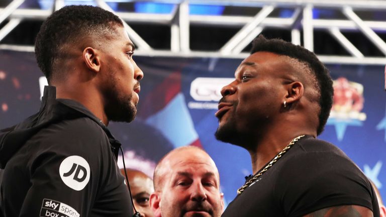 Anthony Joshua and Jarrell Miller meet for their heavyweight clash in June