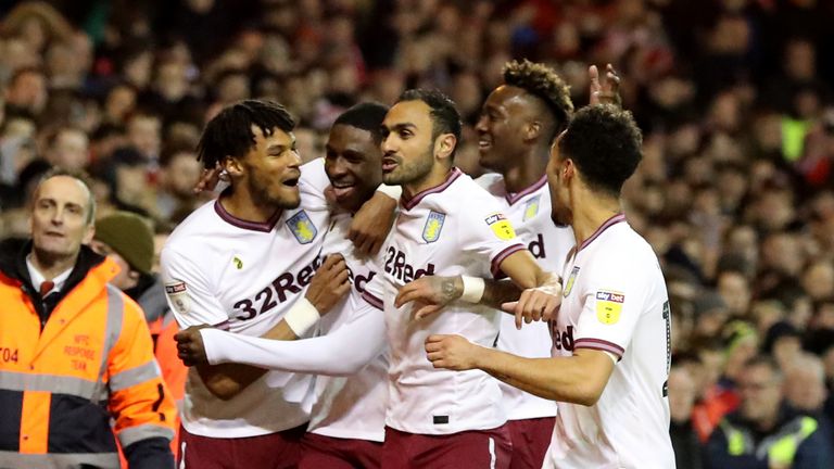 Aston Villa boosted their play-off hopes with a win at the City Ground