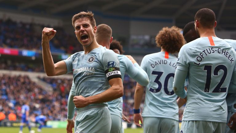 Cesar Azpilicueta scored a controversial equaliser for Chelsea