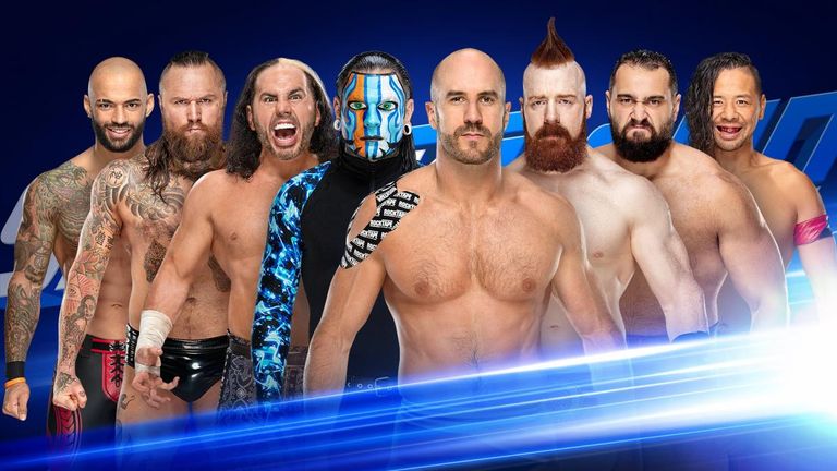 Eight representatives of the SmackDown tag ranks will collide in a huge match tonight