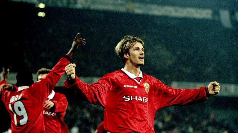 Beckham and Solskjaer were part of United's famous 1999 treble-winning side