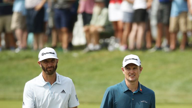 Dustin Johnson and Justin Rose start the week as the world's top two