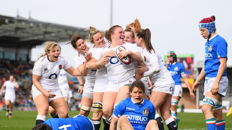 Highlights of the Women's Six Nations clash between England and Italy