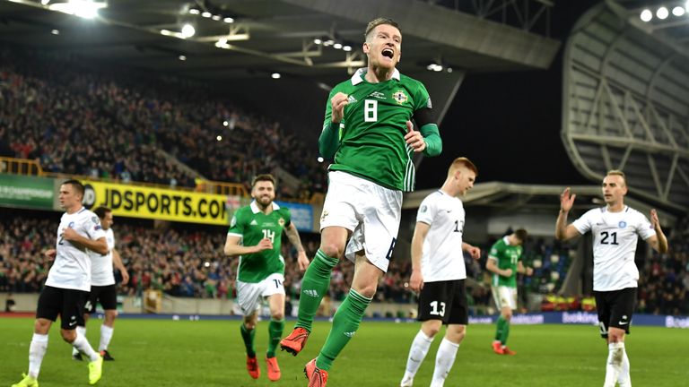 Davis scored the second in Northern Ireland's 2-0 win over Estonia last month