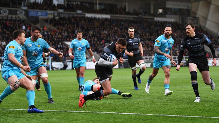 Toby Flood was one of two try scorers as Newcastle Falcons beat Worcester in a crucial relegation clash