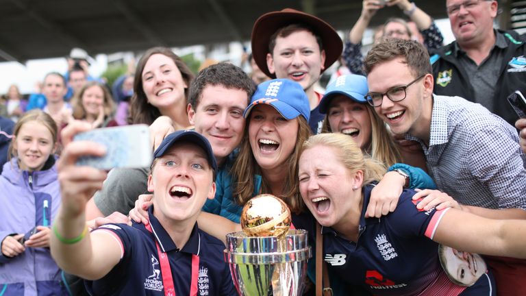 Knight captained England to the World Cup title at Lord's in July 2017