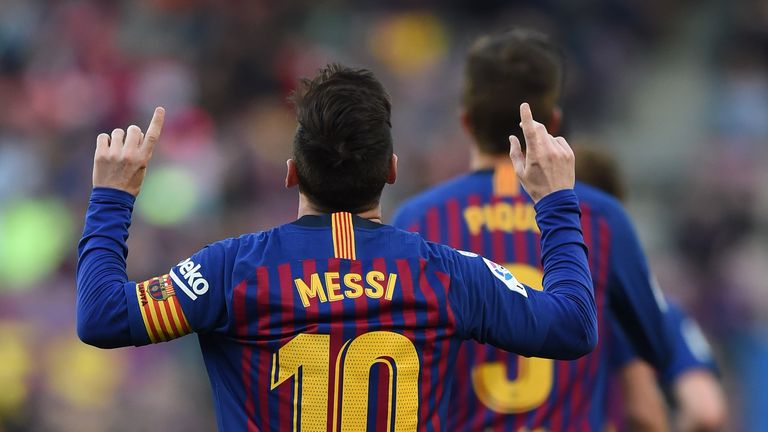 Messi has scored 42 goals this season 