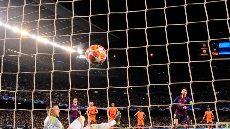 Messi produces a sublime Panenka penalty for his first against Lyon
