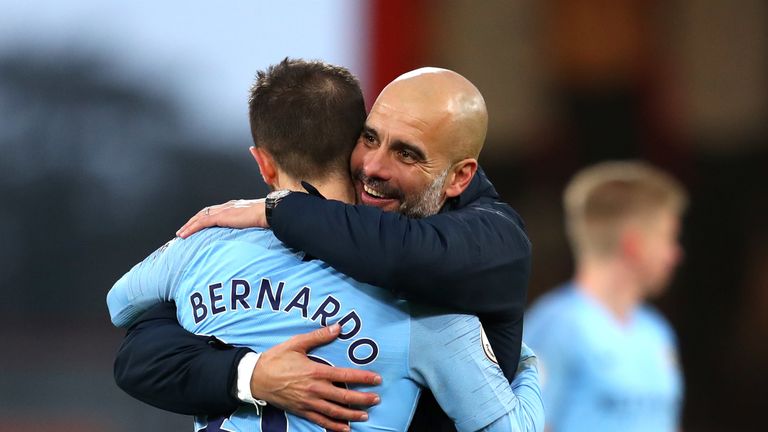 Pep Guardiola was full of admiration for Bernardo Silva after Fulham win