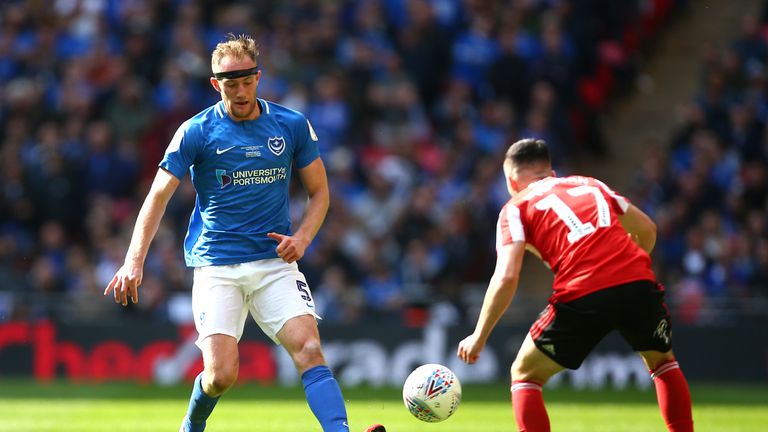 Portsmouth defender Matt Clarke had a fine game