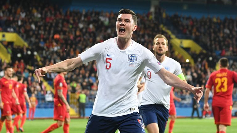 Michael Keane celebrates the equaliser