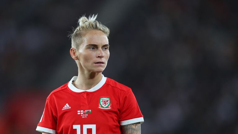 Jess Fishlock was named Welsh women's player of the year for the fifth time.