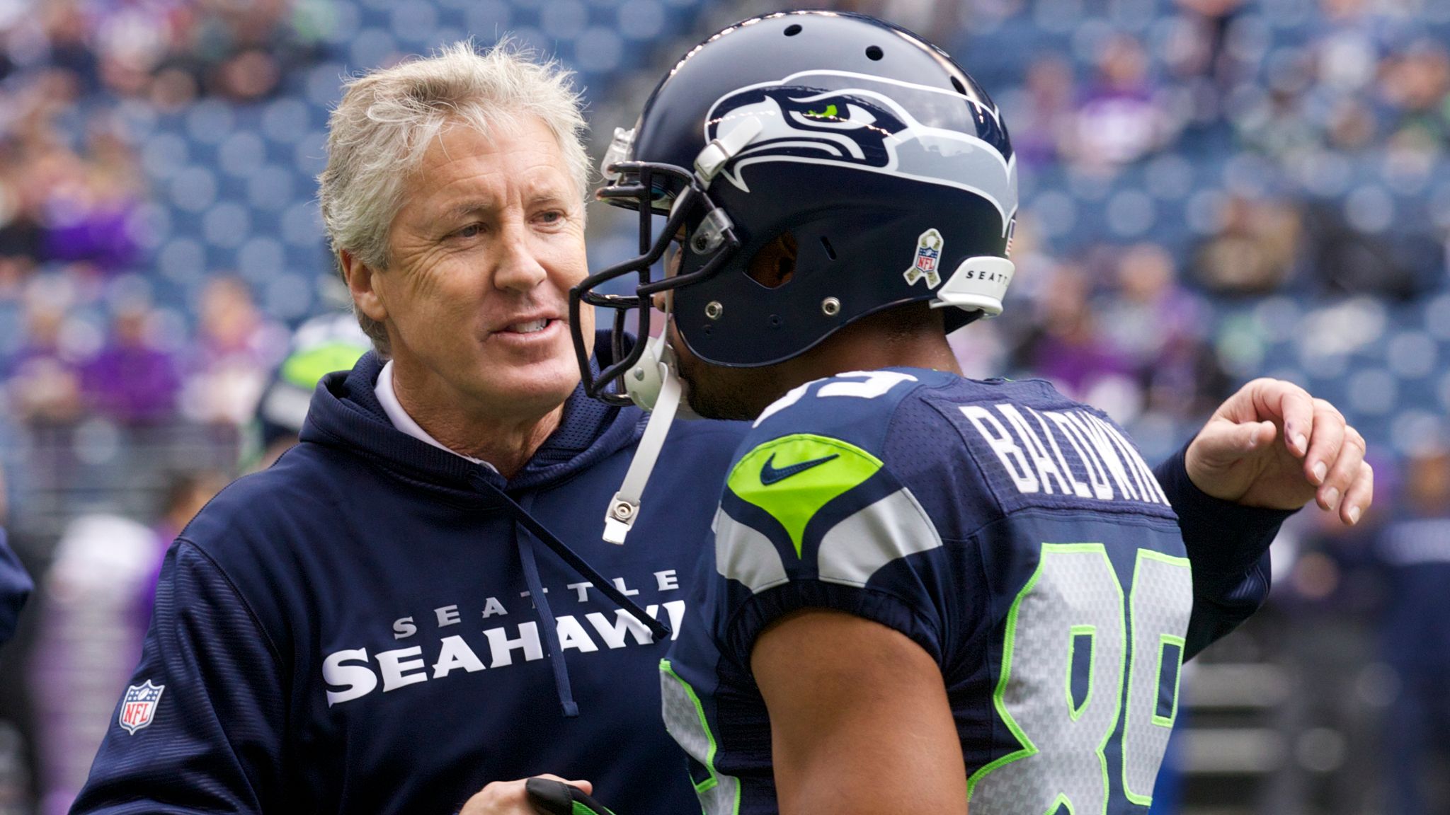 December 7, 2014: Seattle Seahawks wide receiver Doug Baldwin (89) in  action during the NFL game between the Seattle Seahawks and the  Philadelphia Eagles at Lincoln Financial Field in Philadelphia,  Pennsylvania. The