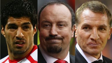 Luis Suarez, Rafa Benitez and Brendan Rodgers all have reunions with Liverpool over the next month