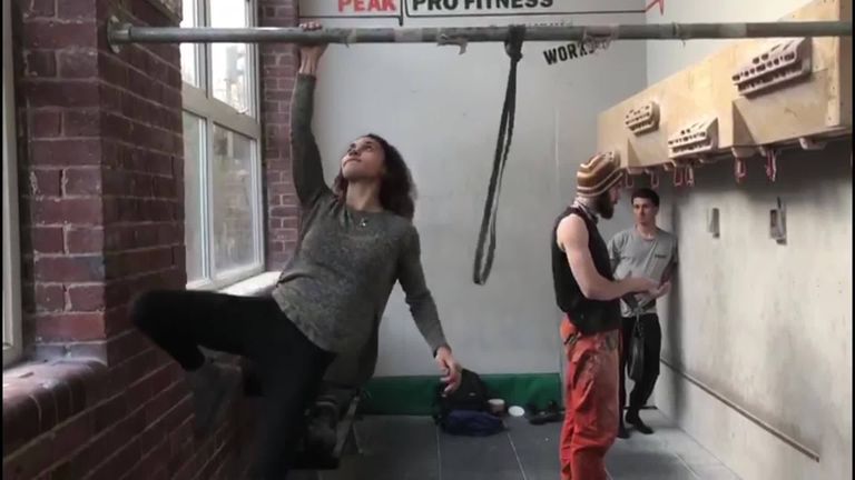 Molly Thompson-Smith takes you into the gym as she shows off her rigorous training sessions